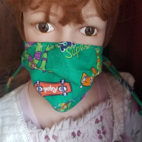 Kid Size Mask w/ Silver/Copper Filters-Ninja - Picture 1 of 7